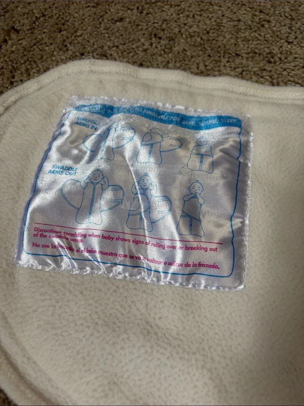 Halo Swaddle Sleep Sack  White Newborn Size